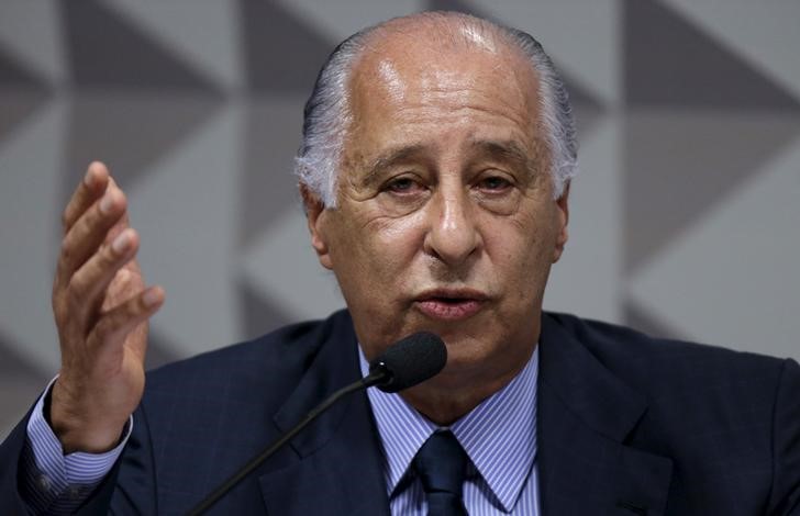 Del Nero durante depoimento em CPI no Senado