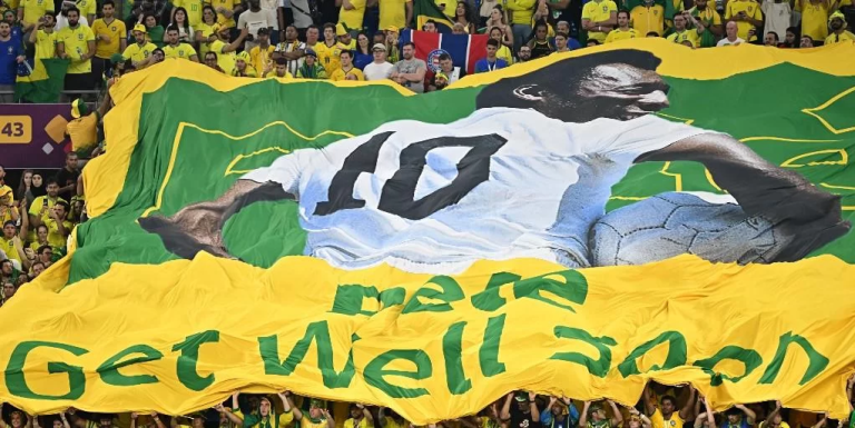 pelé bandeira brasil