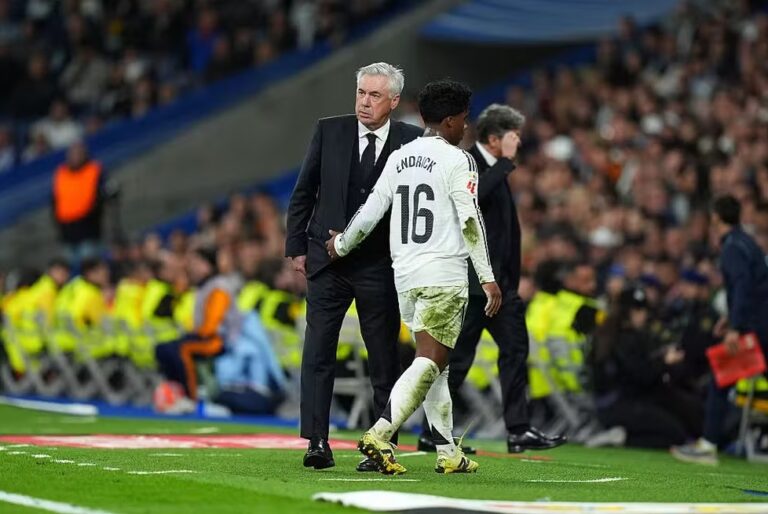 Endrick e Ancelotti
