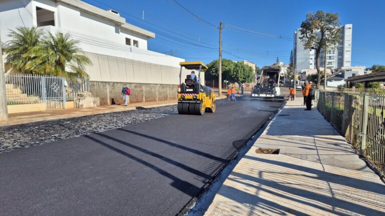 obras pavimentação portela